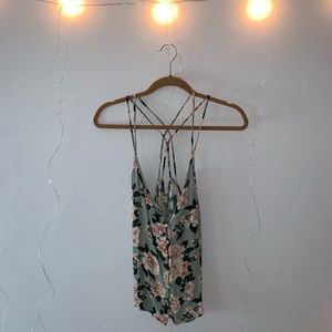 Floral American Eagle Tank